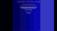 Desktop Screenshot of idealhowtovideo.com